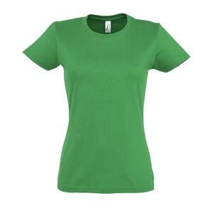 SOL'S 11502 - Imperial WOMEN T Shirt De Gola Redonda Para Senhora Verde dos prados