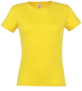 SOL'S 11386 - MISS T Shirt De Senhora Amarelo