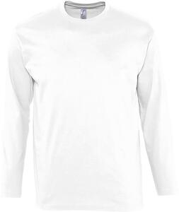 SOL'S 11420 - MONARCH T Shirt De Gola Redonda E Manga Comprida Para Homem Branco
