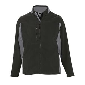 SOL'S 55500 - NORDIC Casaco Bicolor Com Fecho Para Homem Preto