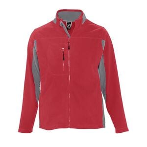 SOL'S 55500 - NORDIC Casaco Bicolor Com Fecho Para Homem Vermelho