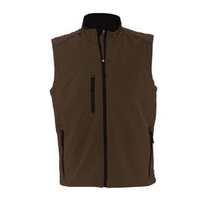 SOL'S 46601 - RALLYE MEN <Em>Softshell</Em> Sem Mangas Para Homem Chocolate escuro