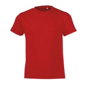 SOL'S 01183 - REGENT FIT KIDS T Shirt De Gola Redonda Para Criança Vermelho