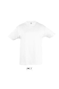 SOL'S 11970 - REGENT KIDS T Shirt De Gola Redonda Para Criança Branco