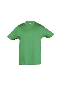 SOL'S 11970 - REGENT KIDS T Shirt De Gola Redonda Para Criança Verde dos prados