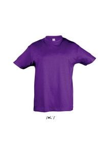 SOL'S 11970 - REGENT KIDS T Shirt De Gola Redonda Para Criança Roxo escuro