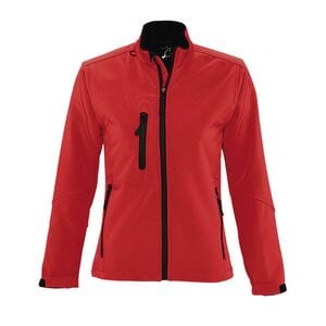 SOL'S 46800 - ROXY Casaco Softshell Com Fecho Para Senhora Vermelho Pimenta