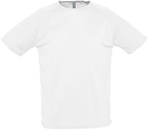 SOL'S 11939 - SPORTY T Shirt Com Manga Raglã Branco