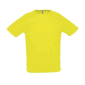 SOL'S 11939 - SPORTY T Shirt Com Manga Raglã Amarelo Fluo