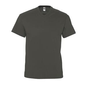 SOL'S 11150 - VICTORY T Shirt Com Gola Em «V» Para Homem Cinzento escuro