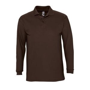 SOL'S 11353 - WINTER II Polo Manga Comprida Para Homem Chocolate