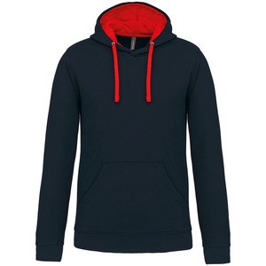 Kariban K446 - SWEATSHIRT COM CAPUZ EM CONTRASTE Navy / Red