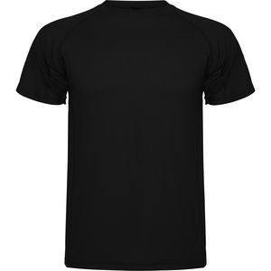 Roly CA0425 - MONTECARLO T-shirt técnica de manga reglan Preto