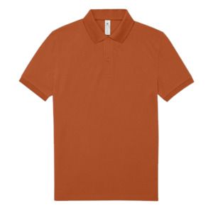 B&C BCID1 - Camisa polo masculina de manga curta Laranja