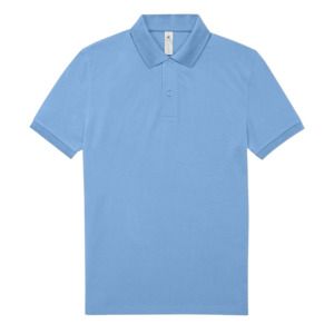 B&C BCID1 - Camisa polo masculina de manga curta Light Blue