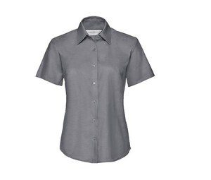 Russell Collection JZ33F - Camisa De Senhora De Manga Comprida - Easy Care Oxford