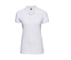 Russell JZ565 - Polo De Senhora ElÁstico Branco