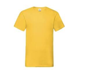 Fruit of the Loom SC234 - Camiseta masculina Valueweight com decote em V Sunflower