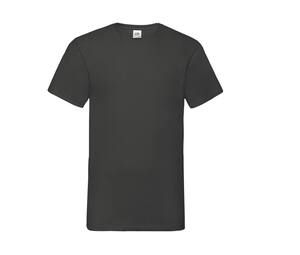 Fruit of the Loom SC234 - Camiseta masculina Valueweight com decote em V Light Graphite