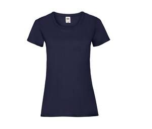 Fruit of the Loom SC600 - Camiseta feminina de algodão com ajuste para senhora Deep Navy