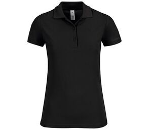 B&C BC409 - Polo De Mulher Intemporal Safran Preto