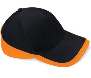 Beechfield BF171 - Teamwear Competition Cap Black/Orange