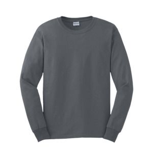Gildan GN186 - Camiseta masculina manga comprida Ultra-T Carvão vegetal