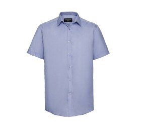 Russell Collection JZ963 - Camisa De Homem De Manga Curta - Herringbone