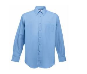 Fruit of the Loom SC410 - Camisa masculina de popeline Azul medio