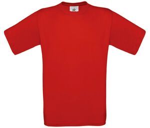 B&C BC151 - Camiseta infantil 100% algodão Vermelho