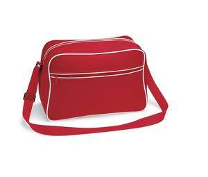 Bag Base BG140 - Bolsa retrô Red/White