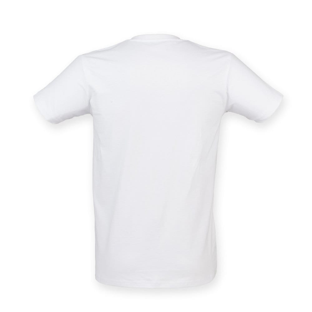 Skinnifit SF122 - Camiseta de algodão em v alongamento masculino