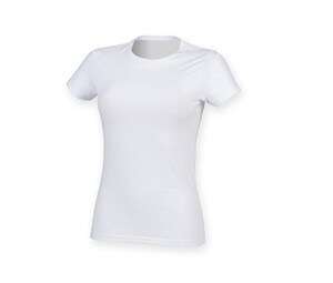 Skinnifit SK121 - Camiseta de algodão feminino Branco