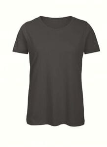B&C BC043 - Camiseta Feminina de Algodão Orgânico Cinzento escuro