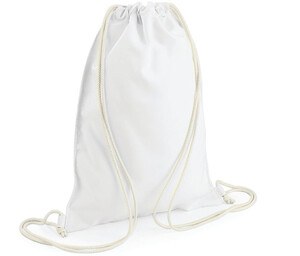 Bag Base BG910 - Bolsa de ginástica de sublimação especial Branco