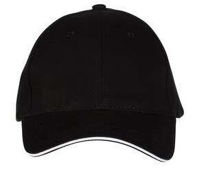 Black&Match BM911 - Cap de sanduíche de 6 painéis Preto / Branco