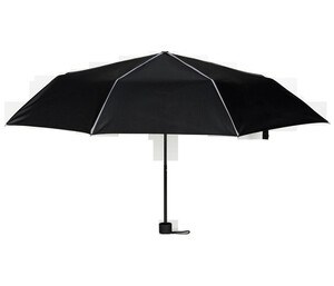 Black&Match BM920 - Mini guarda -chuva dobrável Black/Silver
