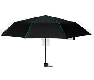 Black&Match BM920 - Mini guarda -chuva dobrável Black/Kelly Green