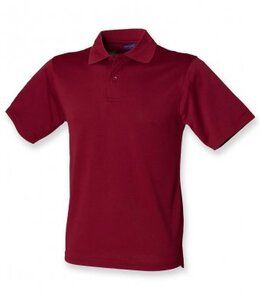 Henbury H475 - Camisa Polo Para Homem - Coolplus® Borgonha