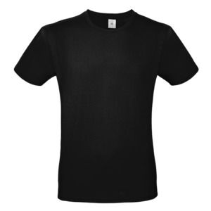 B&C BC01T - Camiseta masculina 100% algodão Preto
