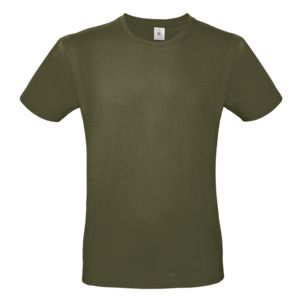 B&C BC01T - Camiseta masculina 100% algodão Urban Khaki