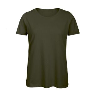 B&C BC02T - Camiseta feminina 100% algodão Urban Khaki