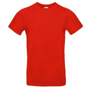 B&C BC03T - Camiseta masculina 100% algodão Vermelho