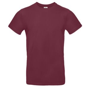 B&C BC03T - Camiseta masculina 100% algodão Borgonha