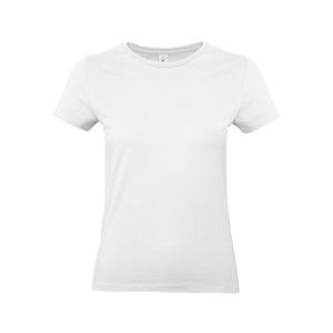 B&C BC04T - Camiseta Feminina 100% Algodão Branco