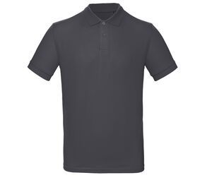 B&C BC400 - Camisa polo masculina 100% orgânica Cinzento escuro