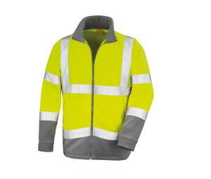 Result RS329 - Jaqueta microfleece de alta visibilidade Fluorescent Yellow