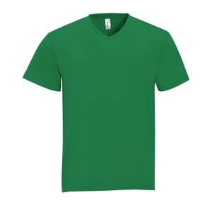 SOL'S 11150 - VICTORY T Shirt Com Gola Em «V» Para Homem Verde dos prados