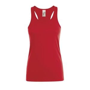 SOL'S 01826 - JUSTIN WOMEN T Shirt Sem Mangas Para Senhora Vermelho