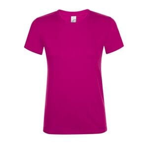 SOL'S 01825 - REGENT WOMEN T Shirt De Gola Redonda Para Senhora Fúcsia